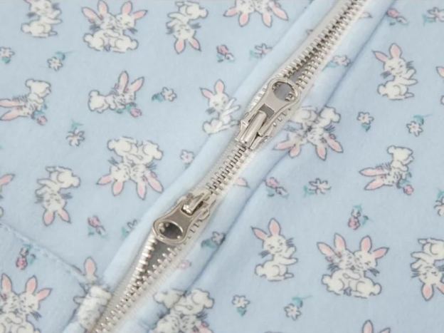 TWICE Nayeon&Illit Moka Inspired Rabbit Print Hooded Zip-up Jacket Pants Set