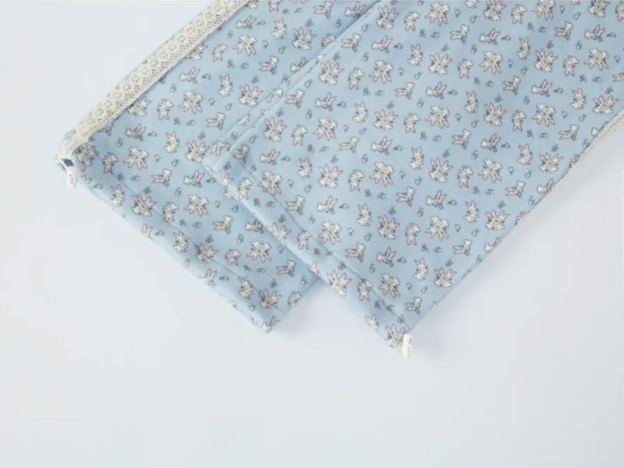 TWICE Nayeon&Illit Moka Inspired Rabbit Print Hooded Zip-up Jacket Pants Set