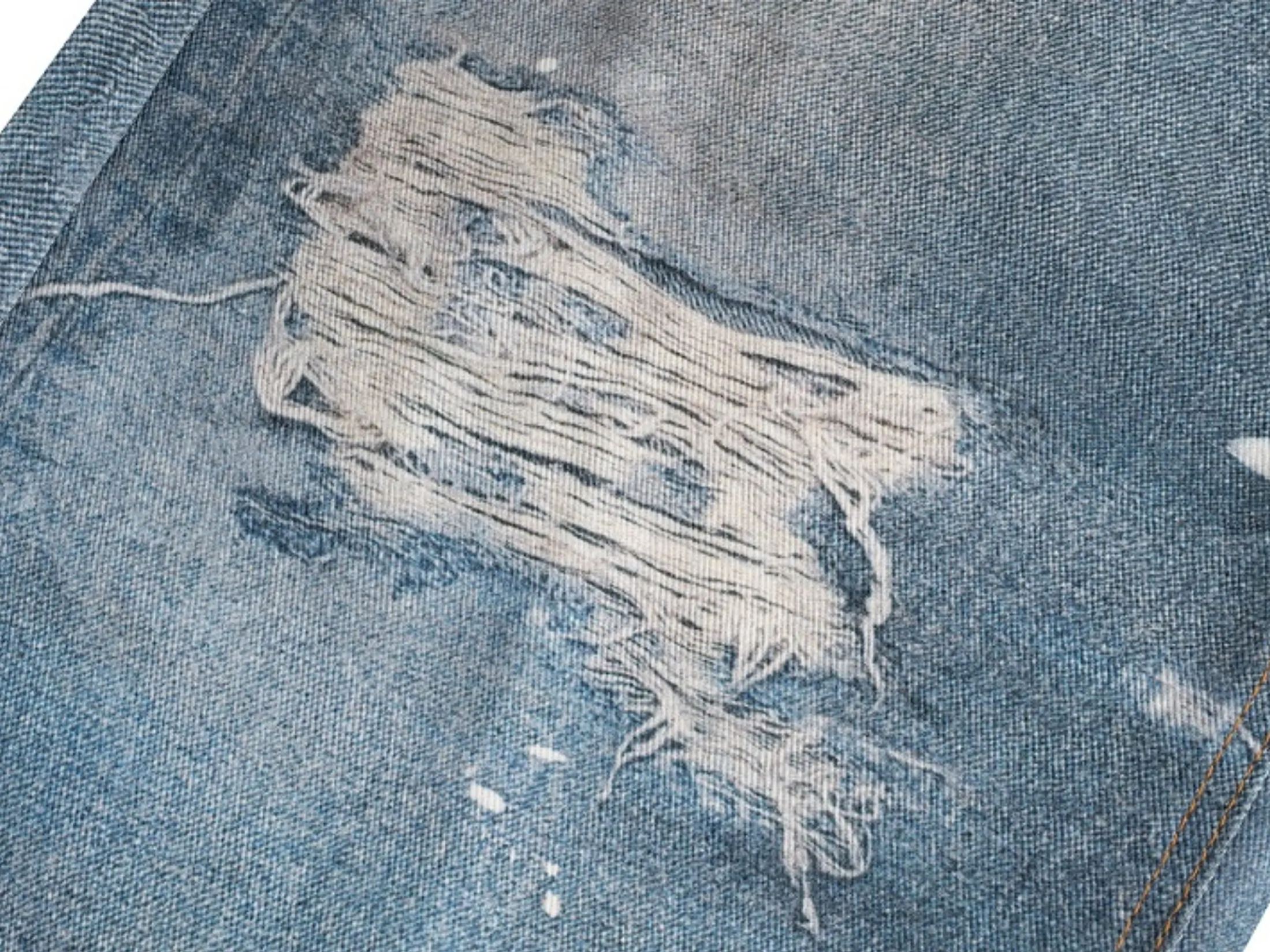 Enhypen Niki Inspired Trompe L‘oeil Denim Printed Pants