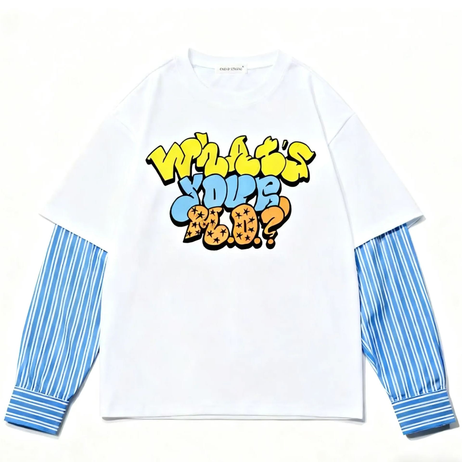 I-DLE Yuqi Oneclap Stage Inspired Oversize Fake Two-piece T-shirt