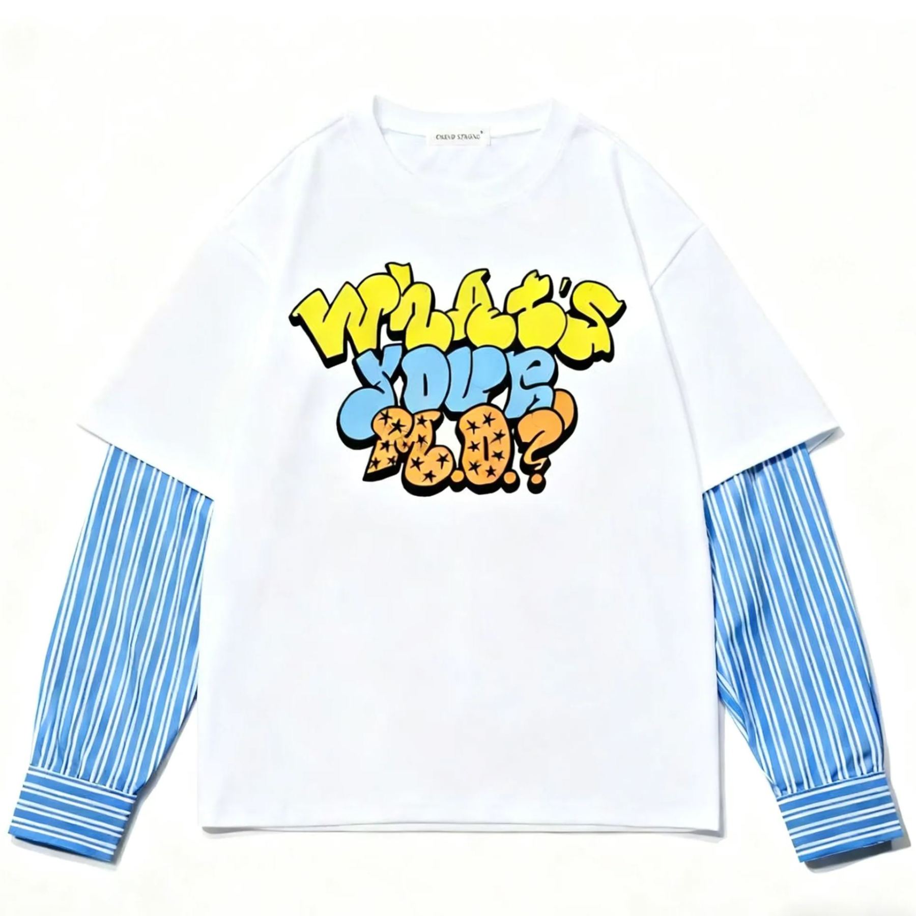 I-DLE Yuqi Oneclap Stage Inspired Oversize Fake Two-piece T-shirt