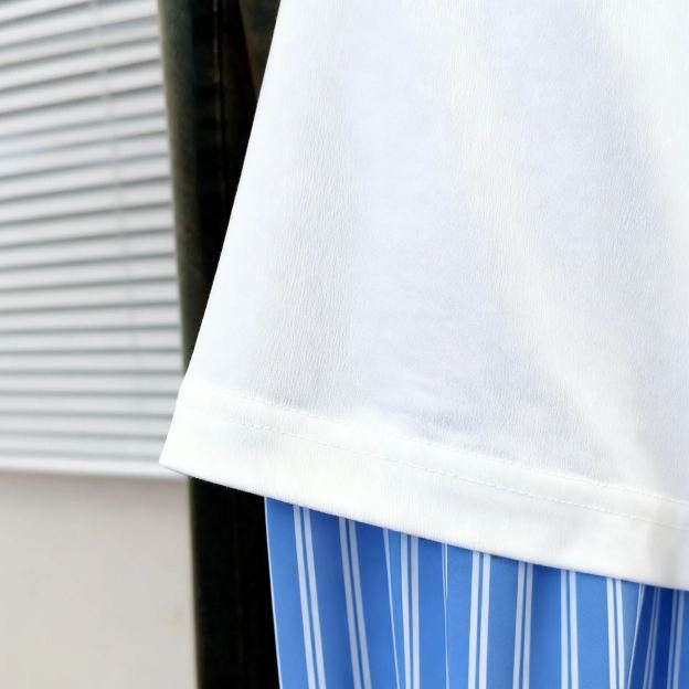 I-DLE Yuqi Oneclap Stage Inspired Oversize Fake Two-piece T-shirt