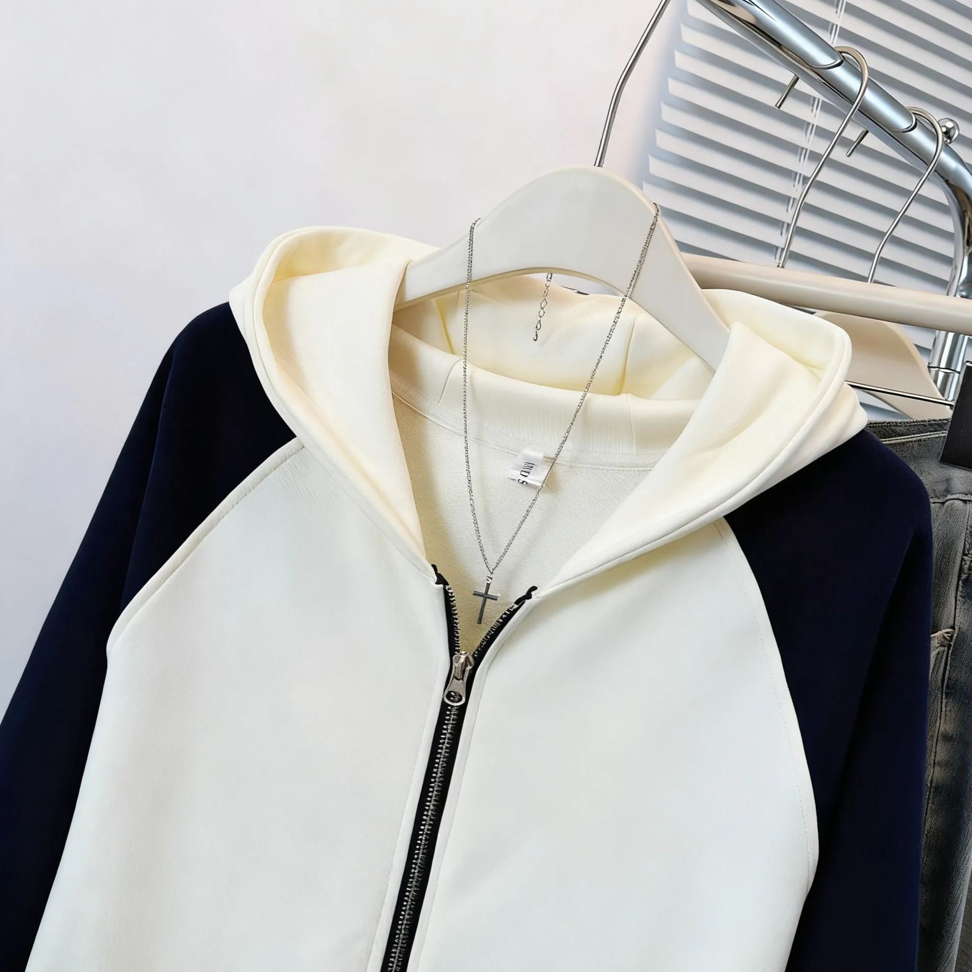 RIIZE Shotaro Inspired Color Block Zip-Up Hoodie