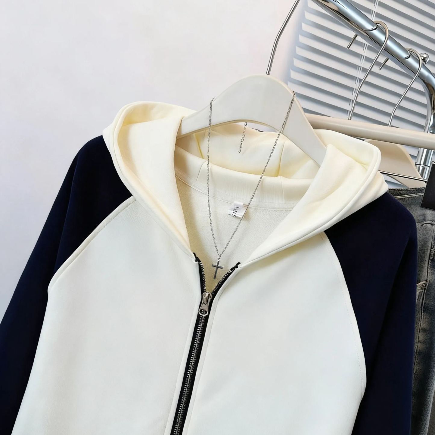 RIIZE Shotaro Inspired Color Block Zip-Up Hoodie