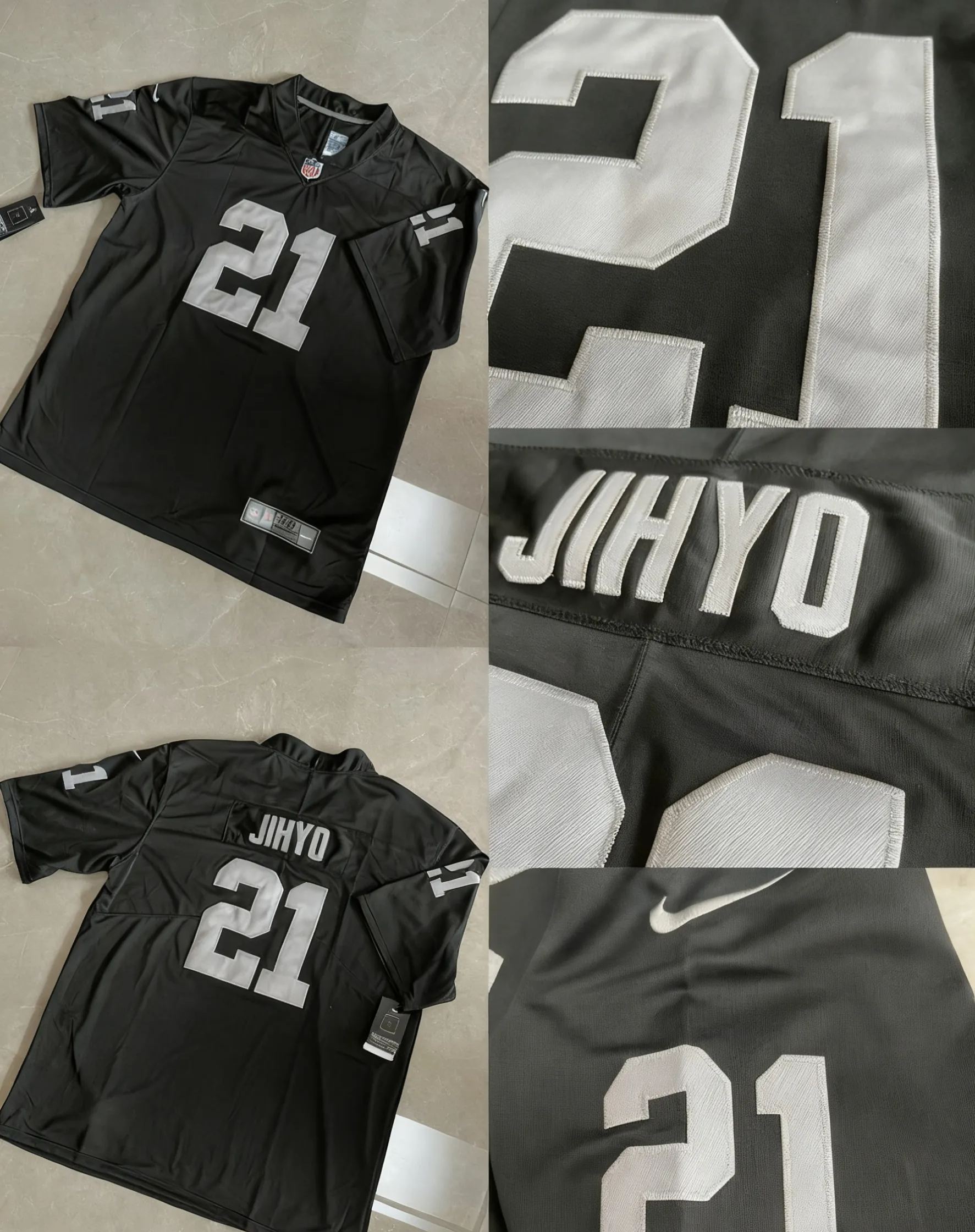 TWICE NFL Custom Inspired Vegas Raiders Jersey T-Shirt