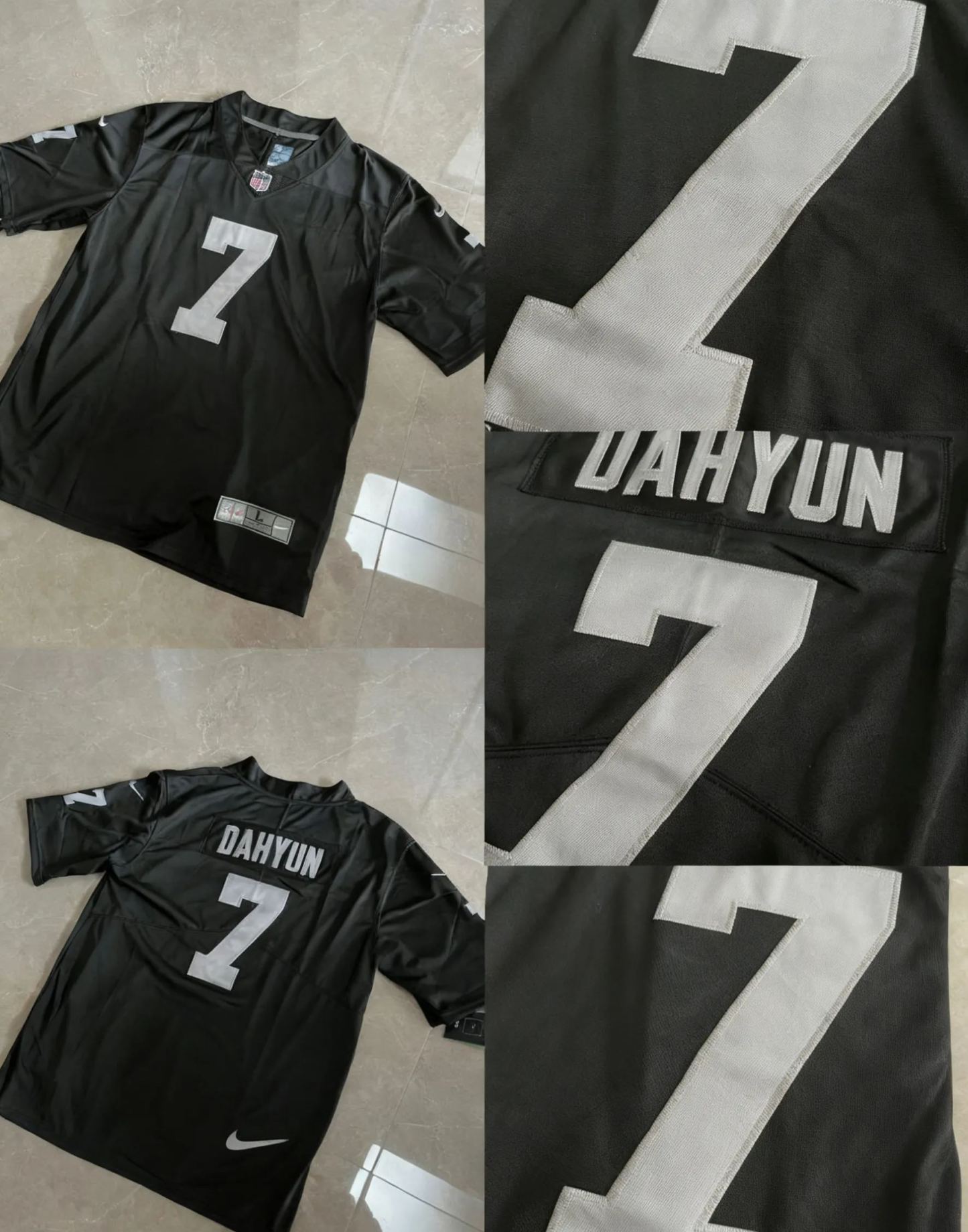 TWICE NFL Custom Inspired Vegas Raiders Jersey T-Shirt