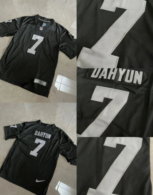 TWICE NFL Custom Inspired Vegas Raiders Jersey T-Shirt