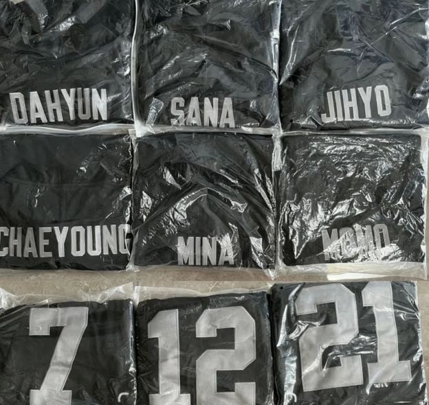 TWICE NFL Custom Inspired Vegas Raiders Jersey T-Shirt