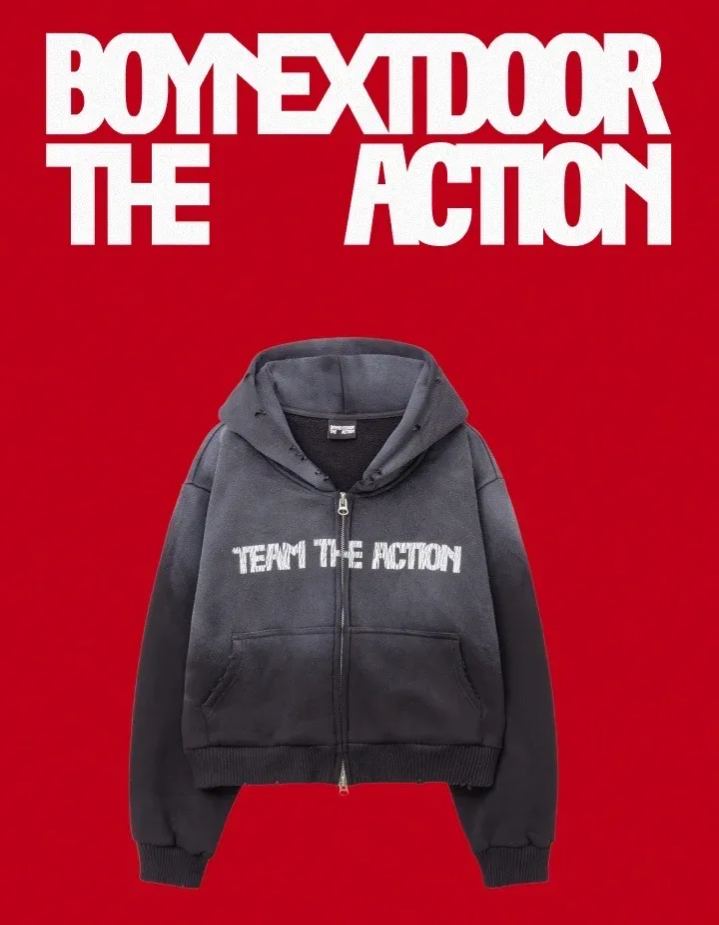 Boynextdoor The Action Merch Inspired Zip-up Hoodie
