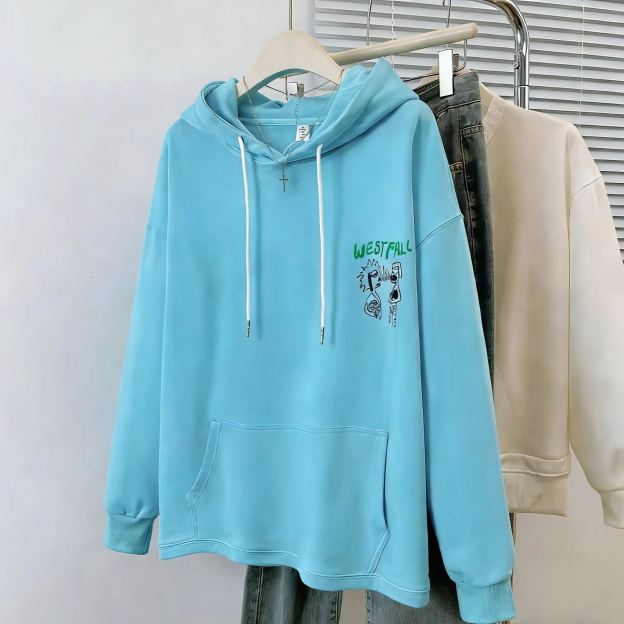 Cortis Juhoon Inspired Light Blue Graphic Hoodie