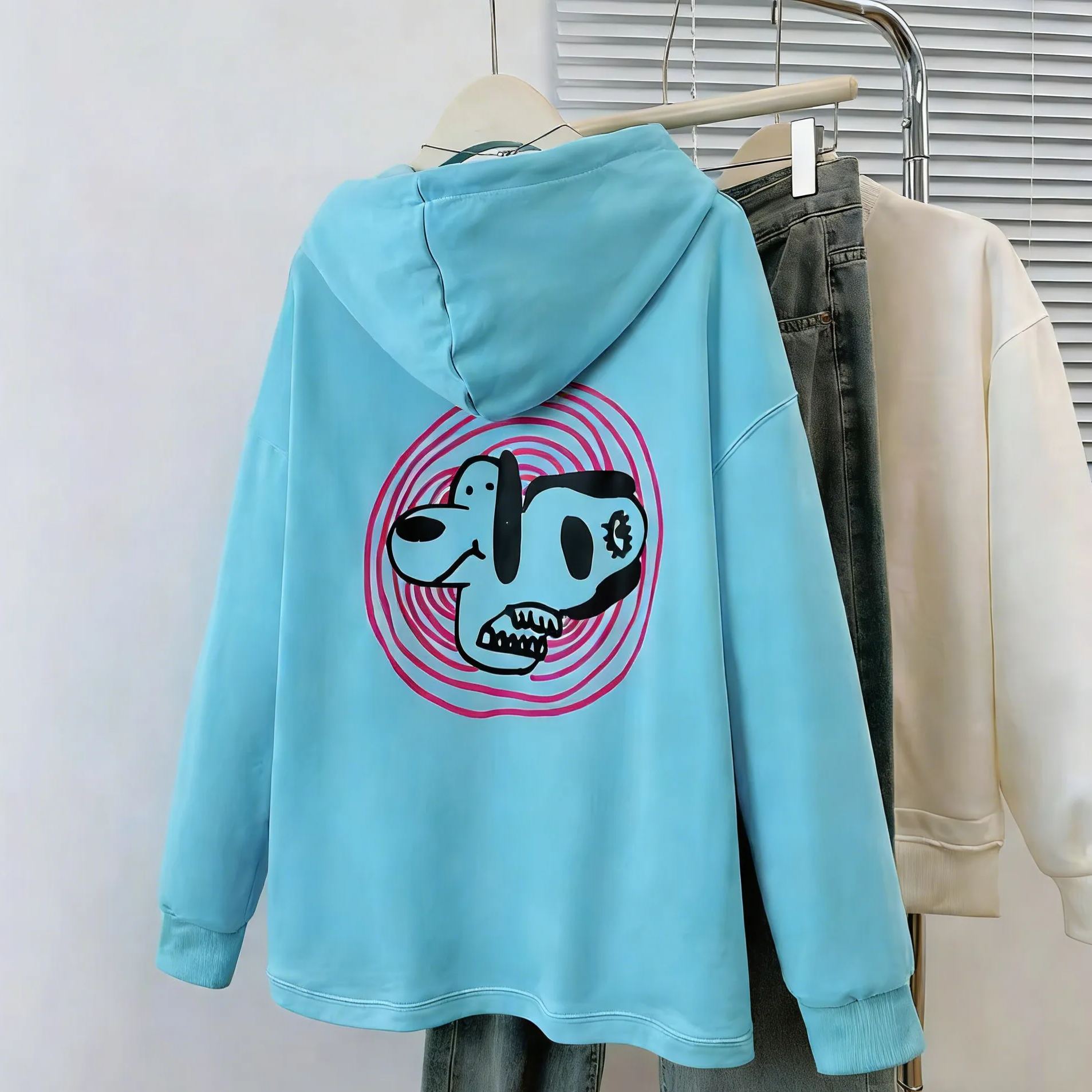 Cortis Juhoon Inspired Light Blue Graphic Hoodie