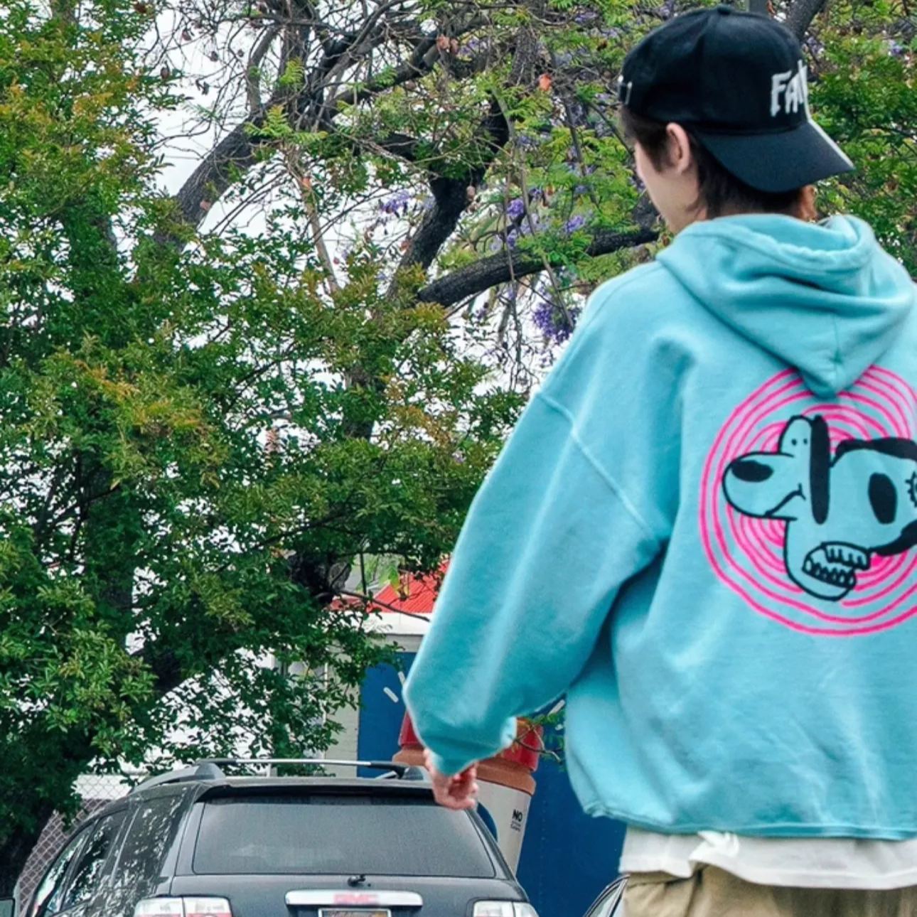 Cortis Juhoon Inspired Light Blue Graphic Hoodie