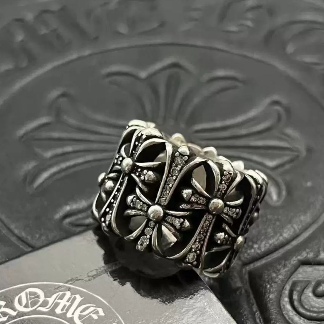 Enhypen Niki inspired chrome heart ring-Ni-Ki