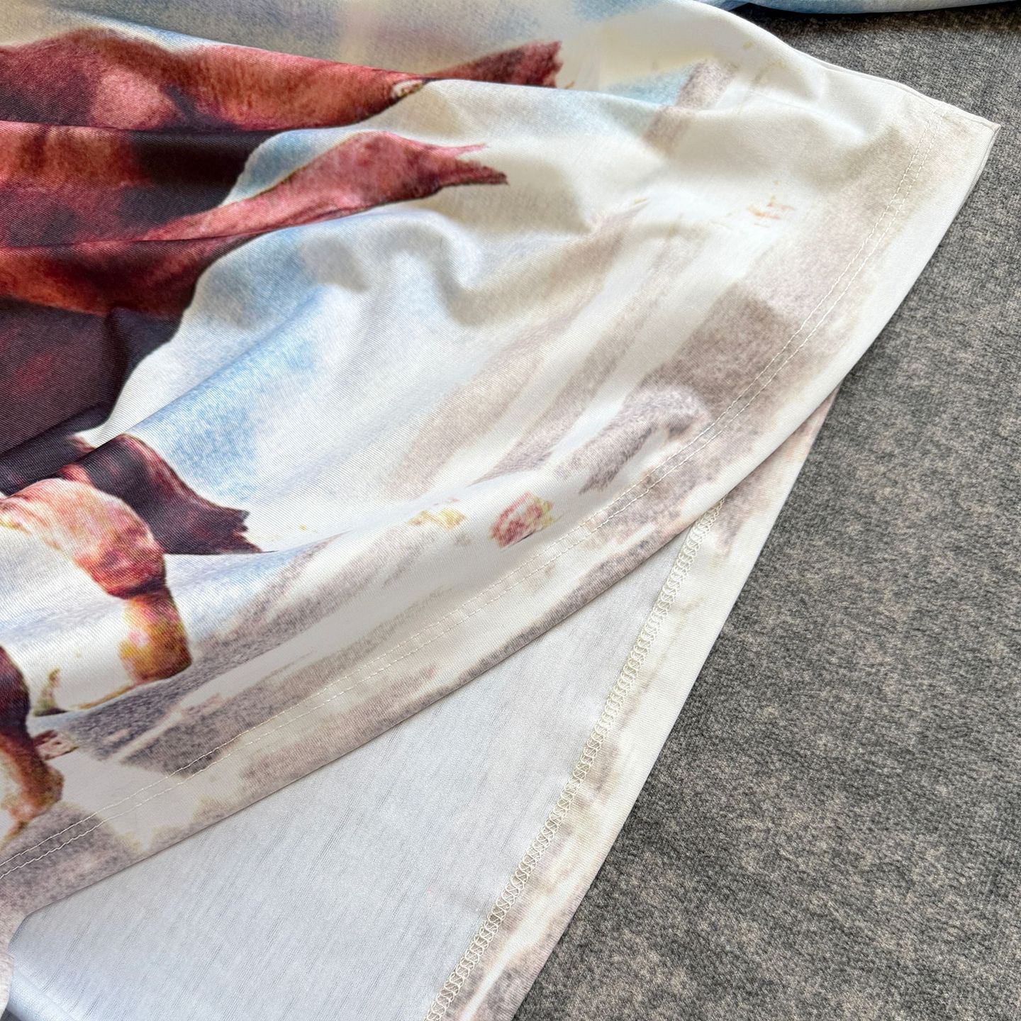 Aespa Karina & IVE  inspired horse print long sleeve tshirt