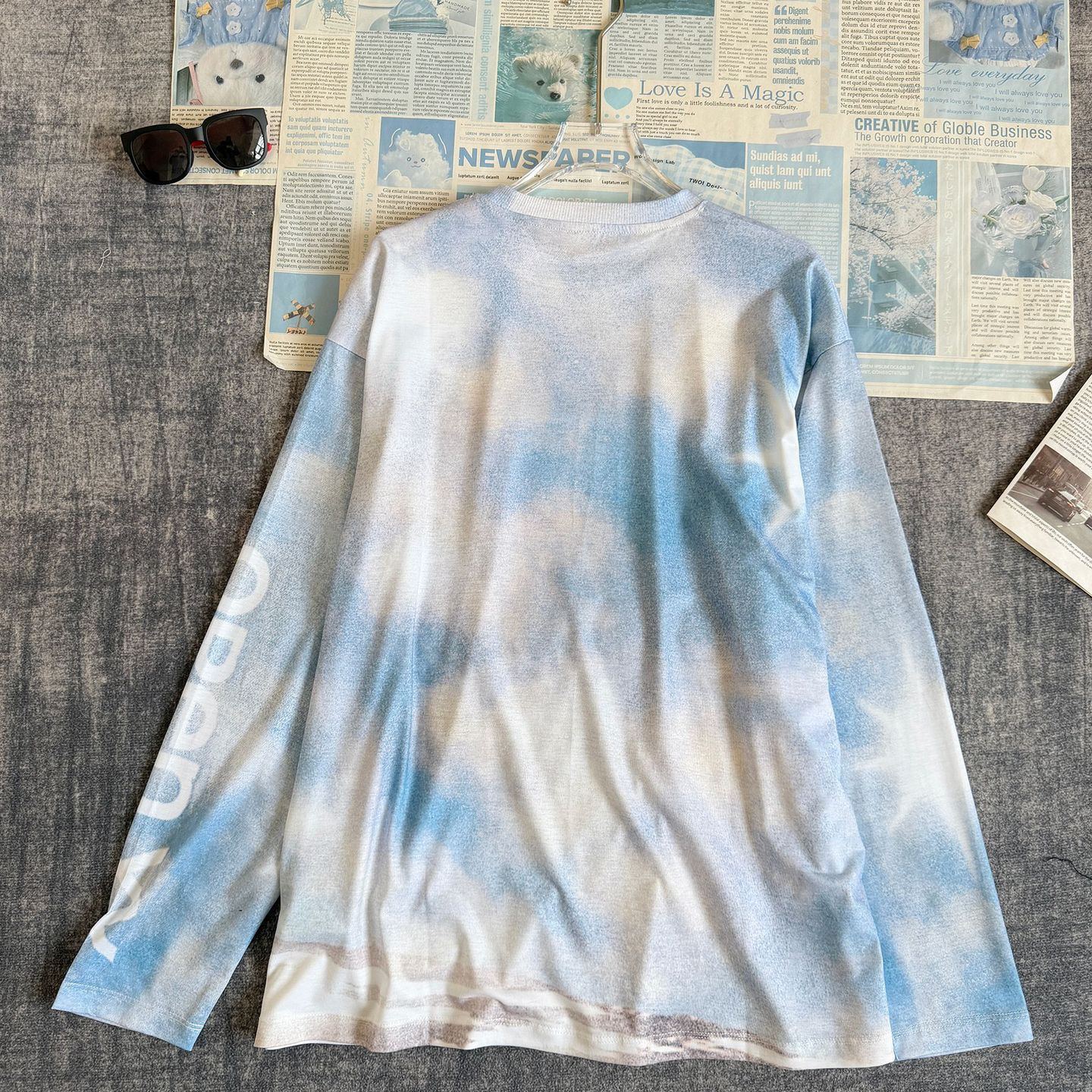 Aespa Karina & IVE  inspired horse print long sleeve tshirt