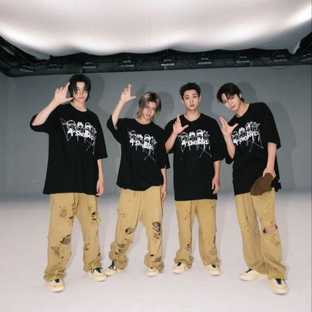 lngshot merch inspired letter print tshirt