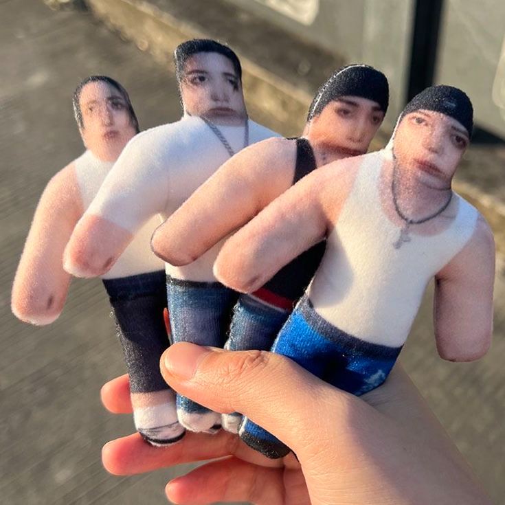 lngshot member inspired Abstract Weirdcore Plush Doll Cloth Doll 