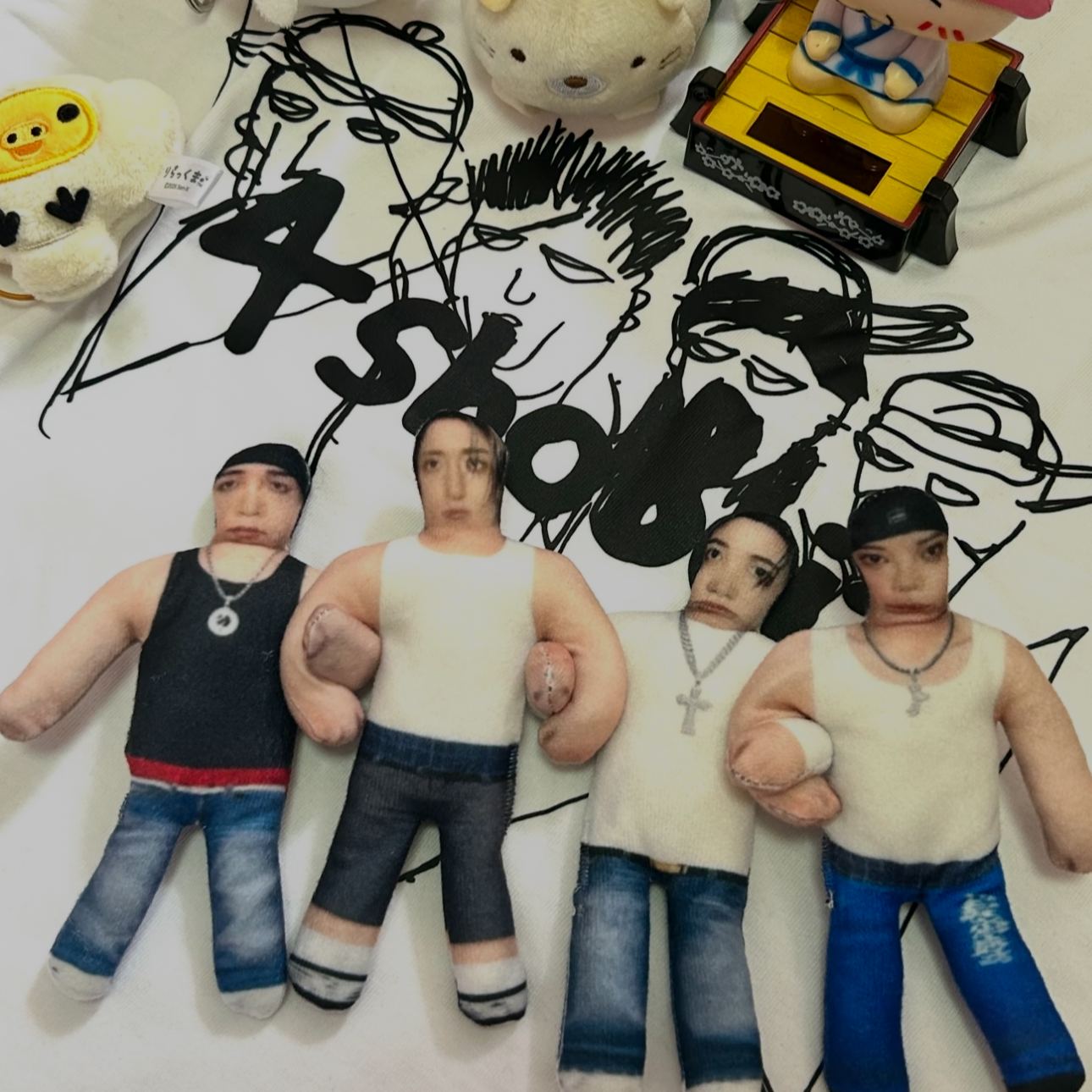 lngshot member inspired Abstract Weirdcore Plush Doll Cloth Doll 