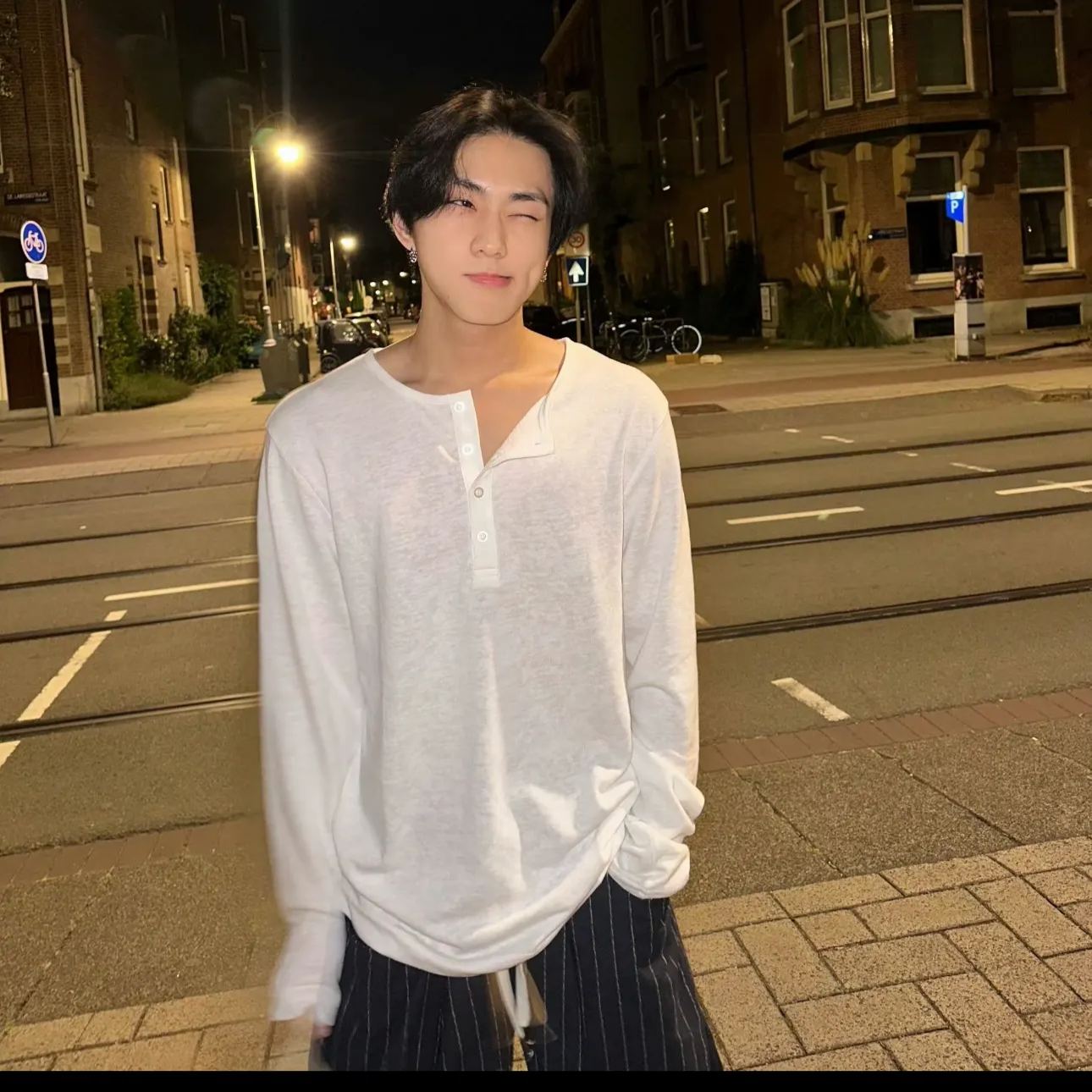 Enhypen Jungwon inspired Ribbed Sheer Unisex Long Sleeve tshirt Base Layer Top