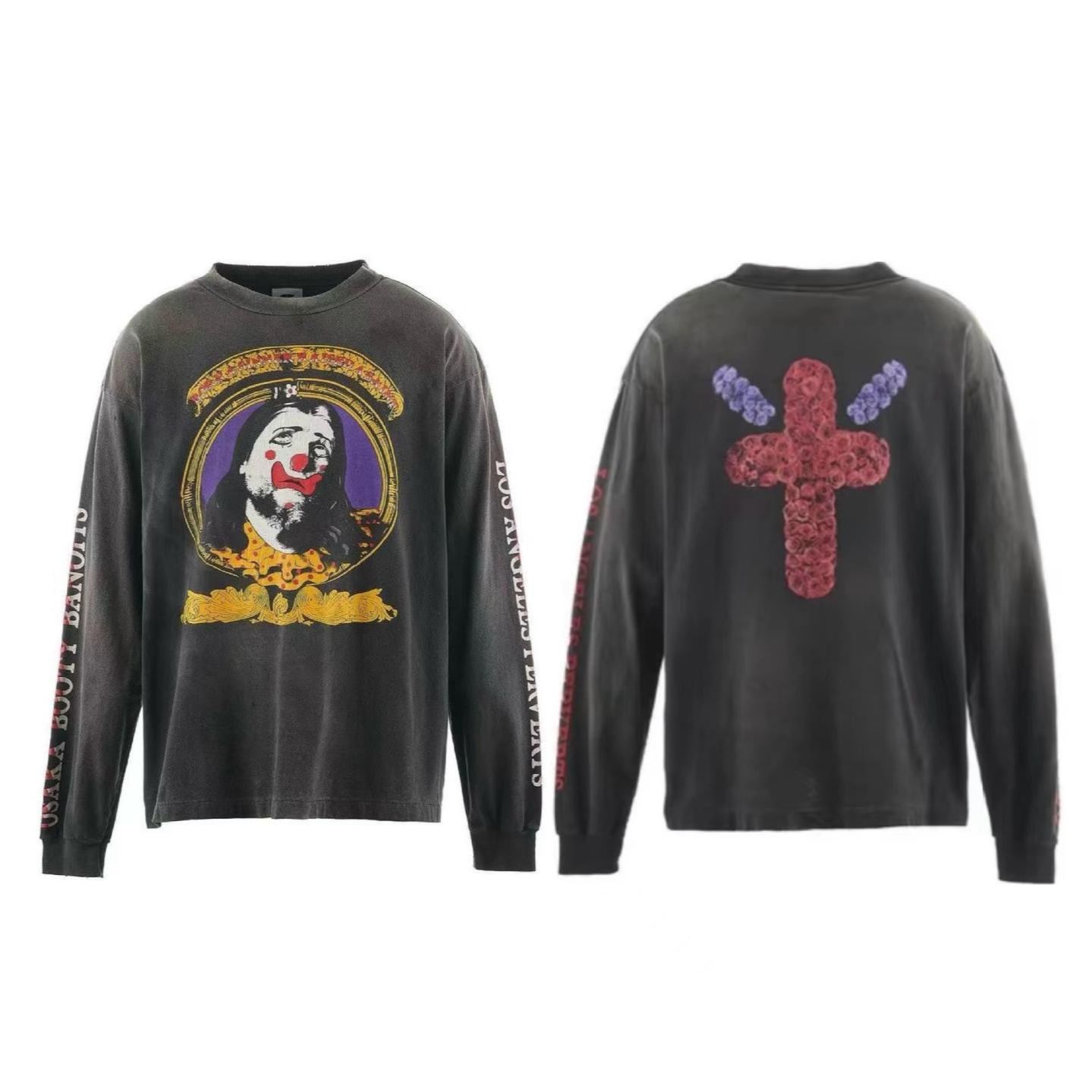 Enhypen NI-KI inspired SAINT MICHAEL ICON style print hoodie sweatshirt
