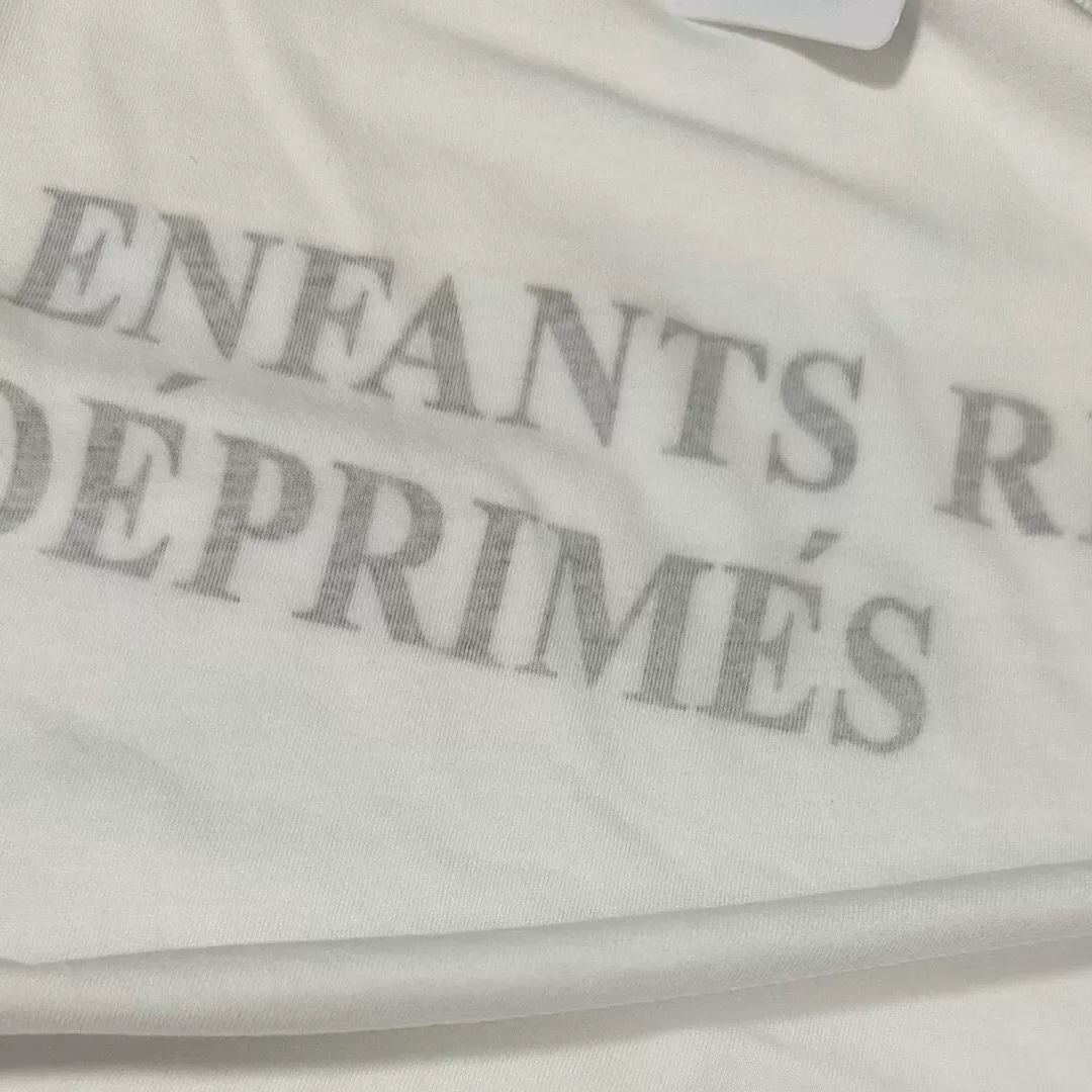 BTS RM Inspired ERD White Logo Print Distressed T-Shirt