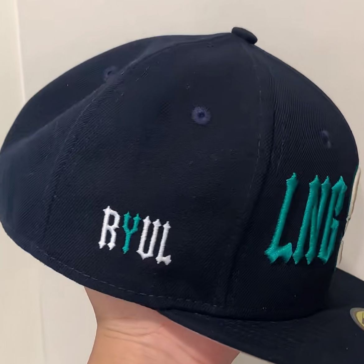 lngshot inspired Red Blue Embroidered Baseball Cap Hat 