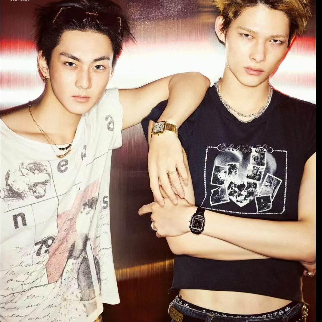ENHYPEN Ni-ki&Jungwon Inspired ERD  Style Printed T-Shirt-niki