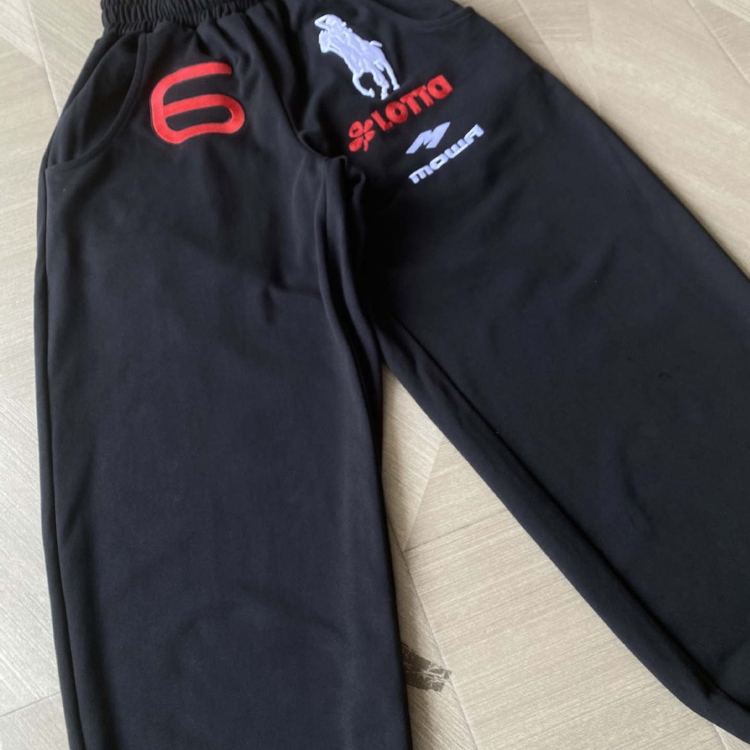 Enhypen NI-KI inspired Angel War Horse Embroidered Baggy Sweatpants Mowalola LEARL Pants