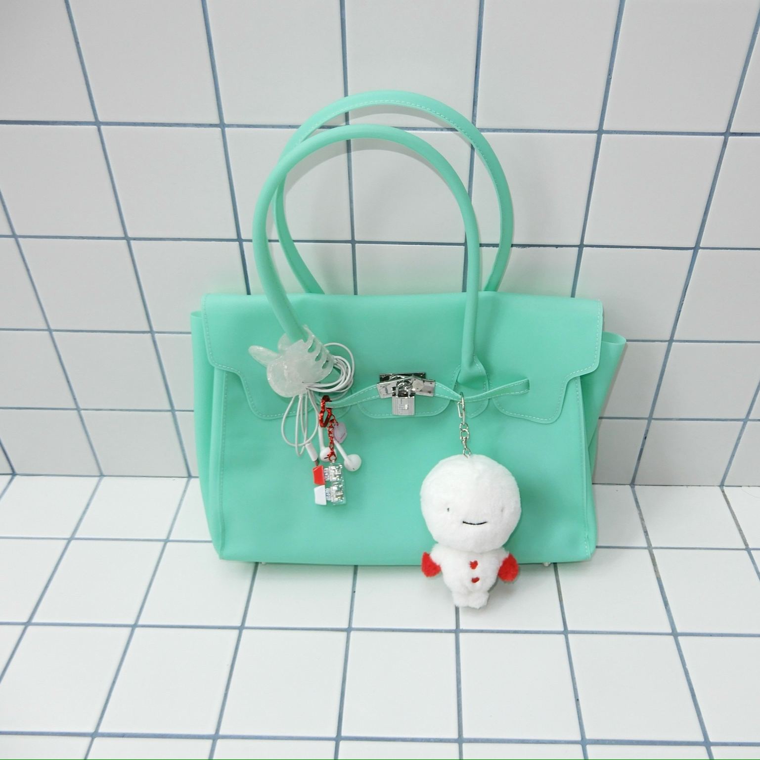 Candy Color Jelly Firkin Tote bag