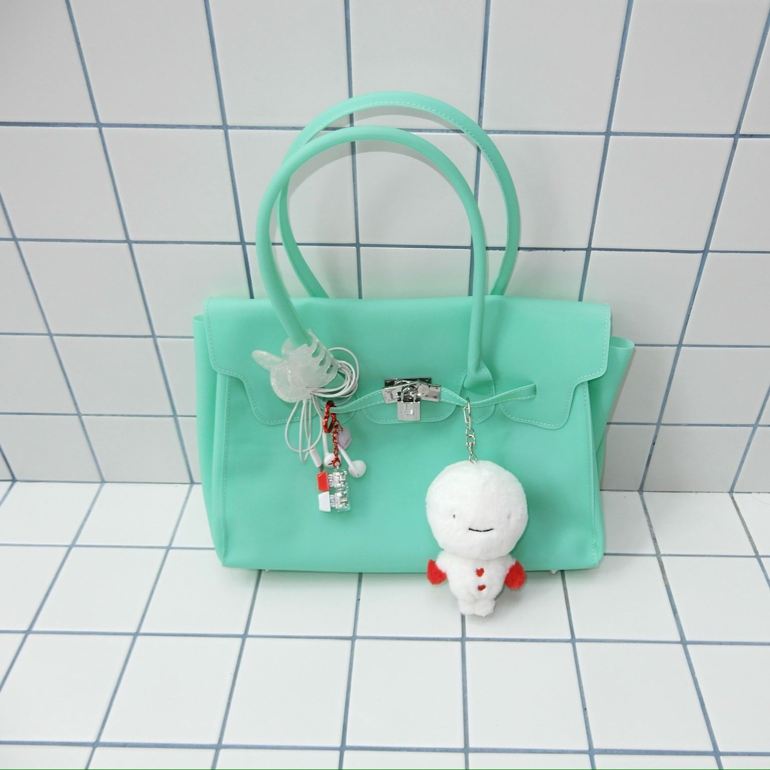 Candy Color Jelly Firkin Tote bag