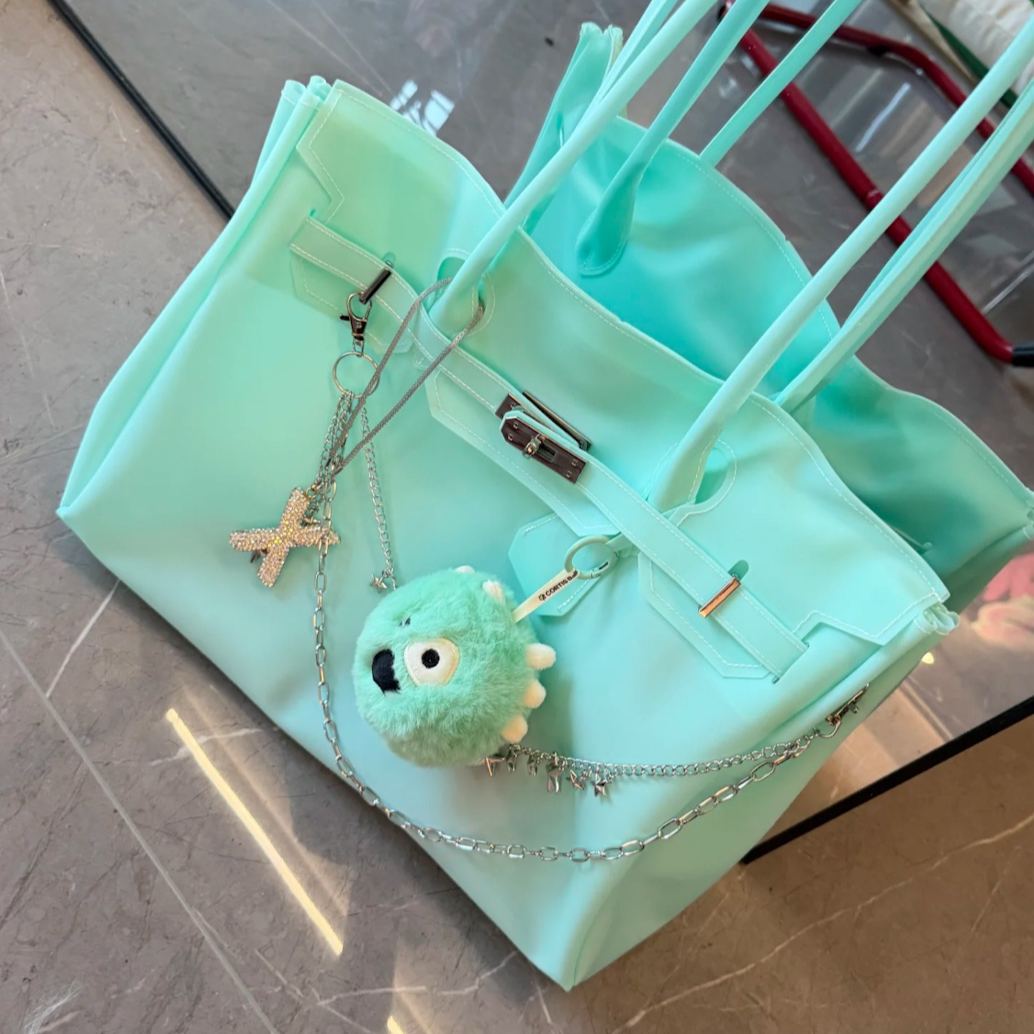 Candy Color Jelly Firkin Tote bag