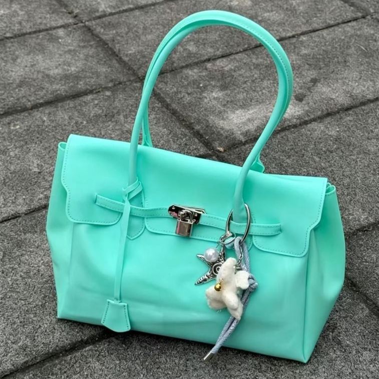 Candy Color Jelly Firkin Tote bag