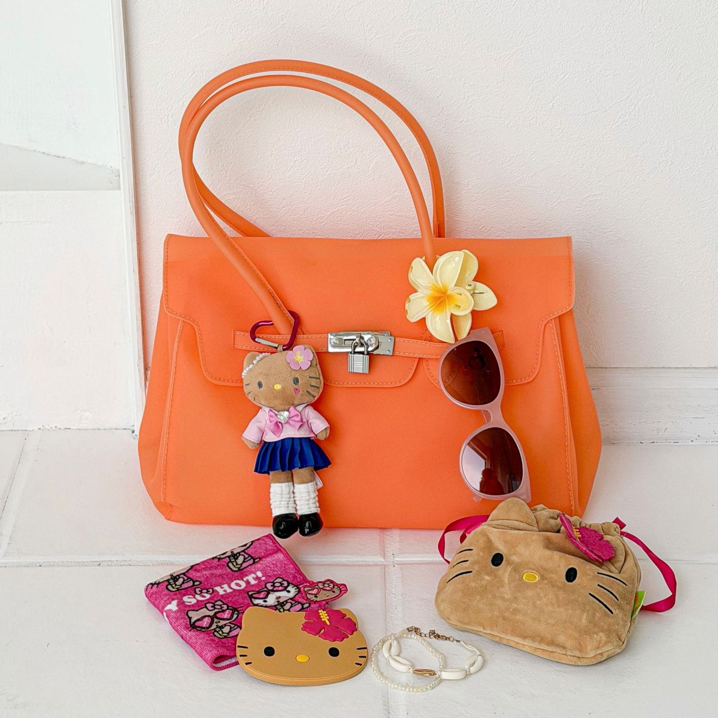 Candy Color Jelly Firkin Tote bag