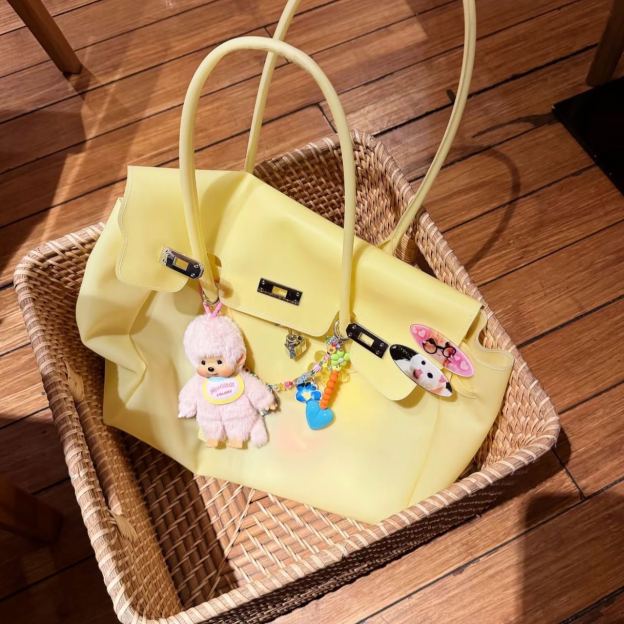 Candy Color Jelly Firkin Tote bag
