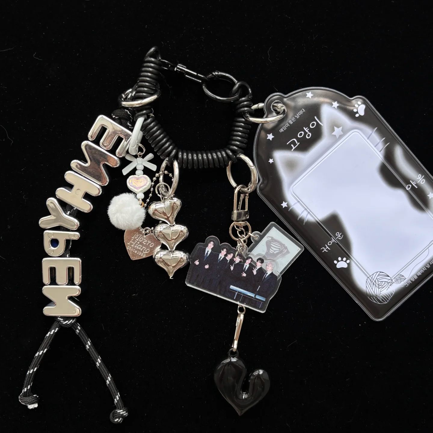 Enhypen Acrylic Photocard Holder Keychain Bag Charm