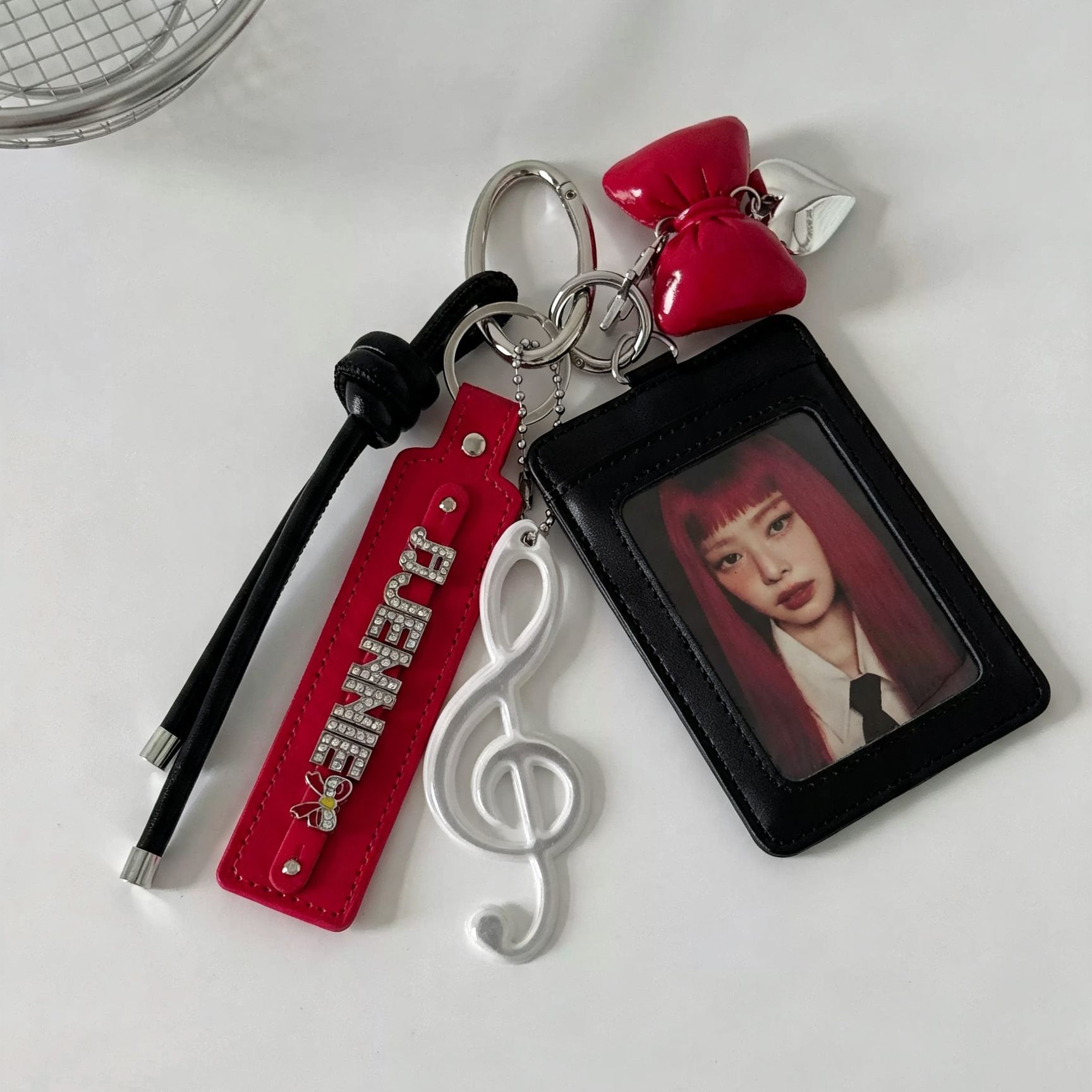 Blackpink Jennie Photocard Holder Keychain Bag Charm