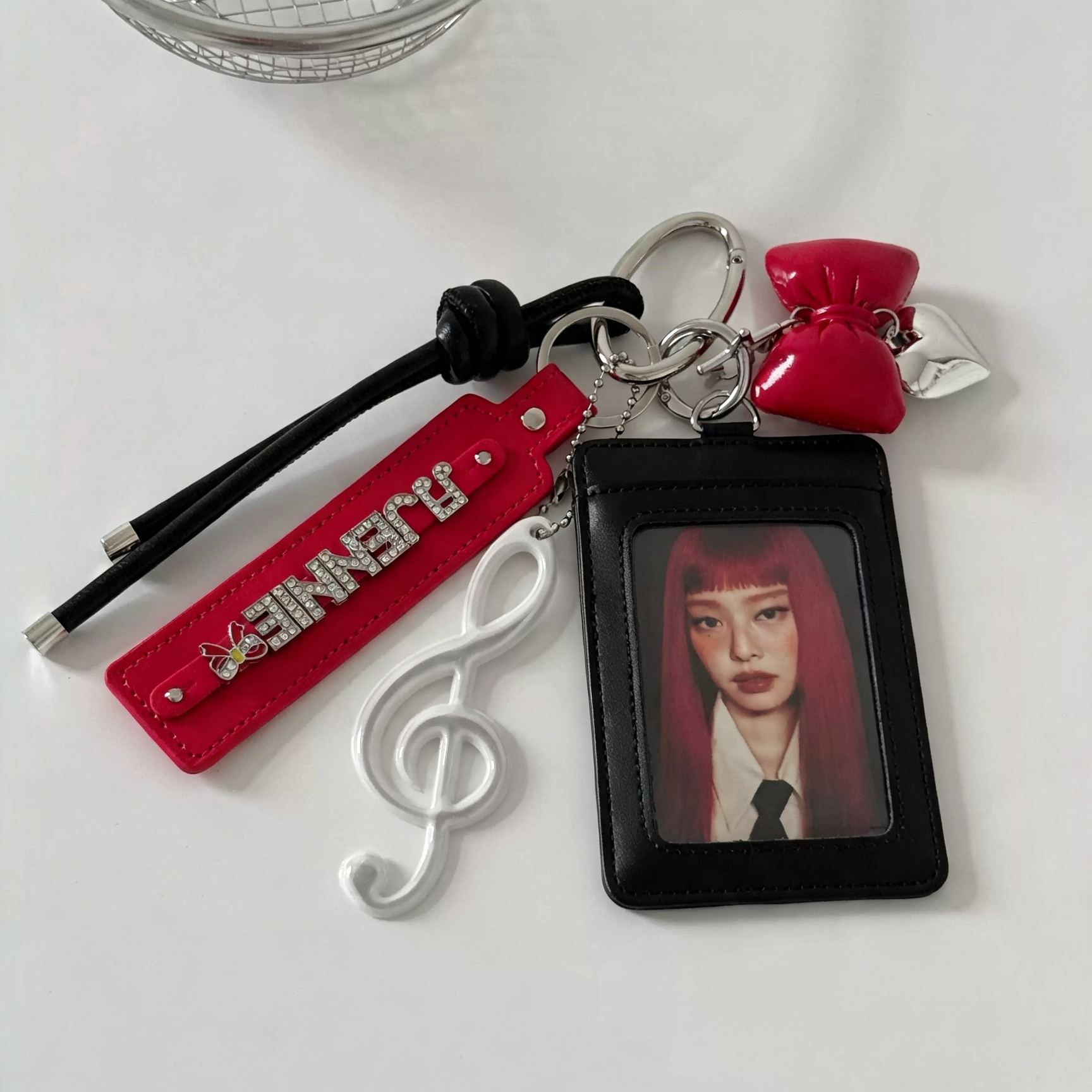 Blackpink Jennie Photocard Holder Keychain Bag Charm