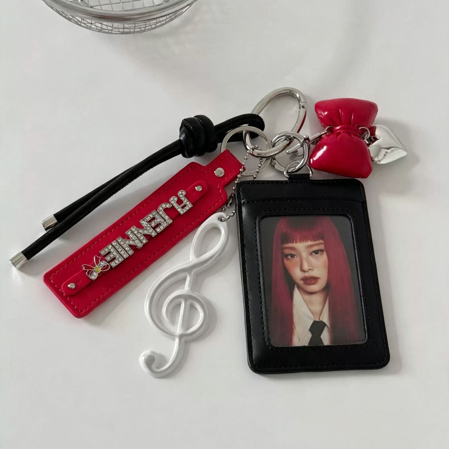 Blackpink Jennie Photocard Holder Keychain Bag Charm