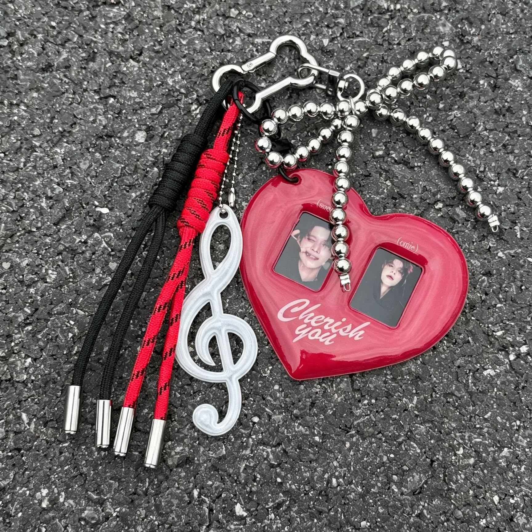 TXT Yeonjun Photocard Holder Keychain Bag Charm