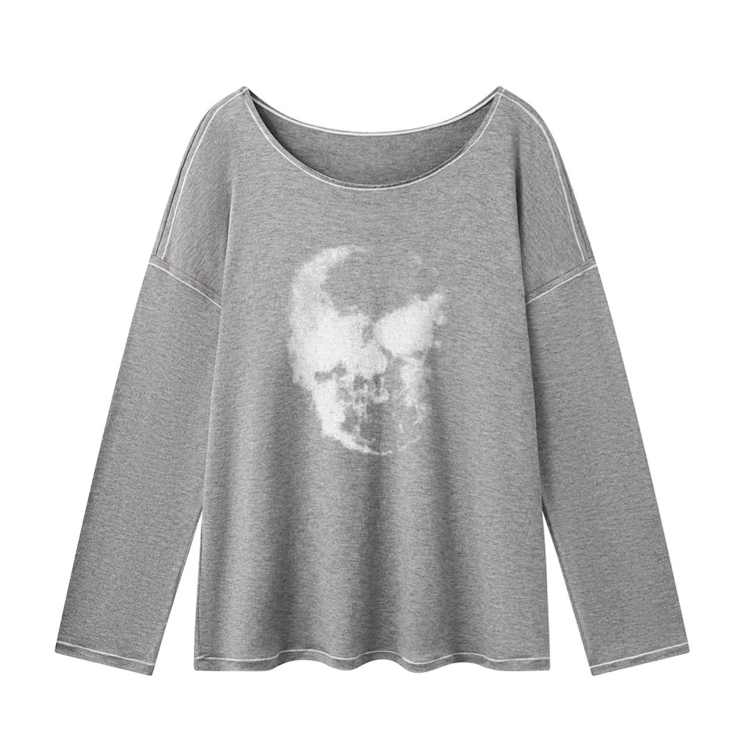 Cortis Juhoon Inspired Heathered Wool Long Sleeve Top