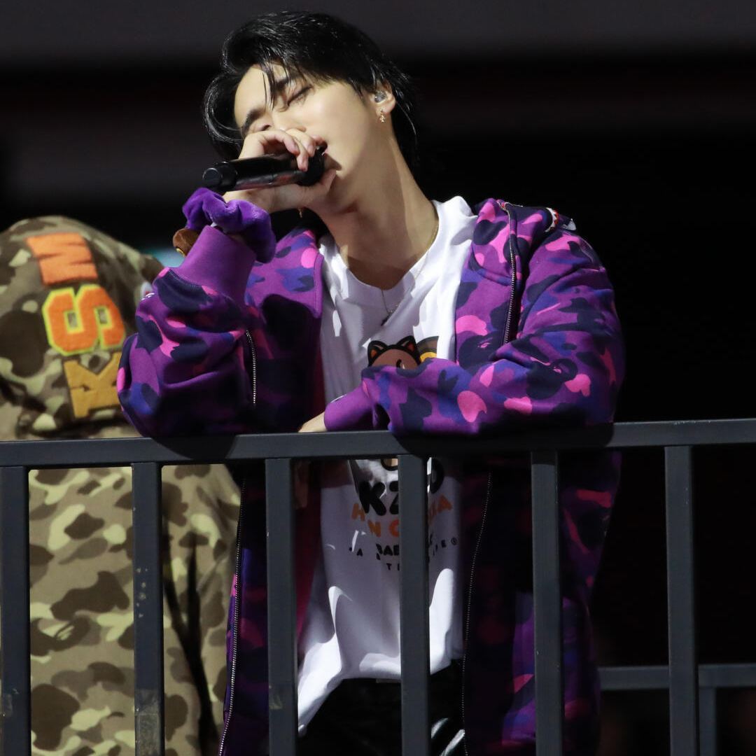 StrayKids HAN BAPE Inspired Bape camo zip-up  hoodie-Stray Kids