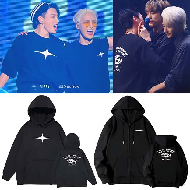 Break the Wall World Tour Concert Zip Up Hoodie-Ateez
