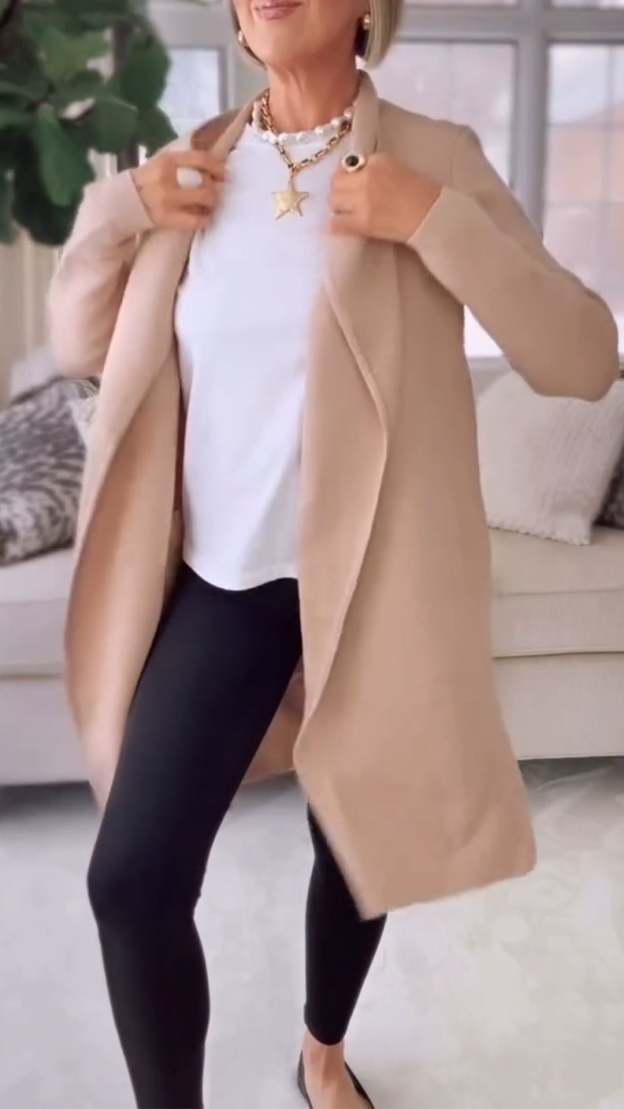 Casual Lapel Solid color Jacket