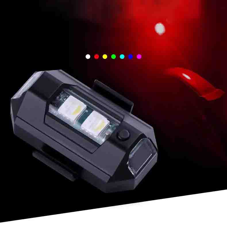 2 Pièces/Ensemble De Lumières Stroboscopiques à Sept Couleurs