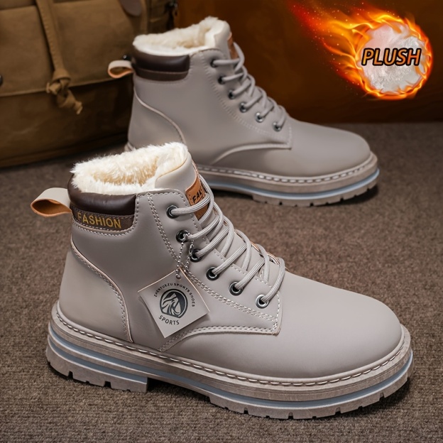 Men's Slip-Resistant Outdoor Snow Boots for Hiking, Running, Gym