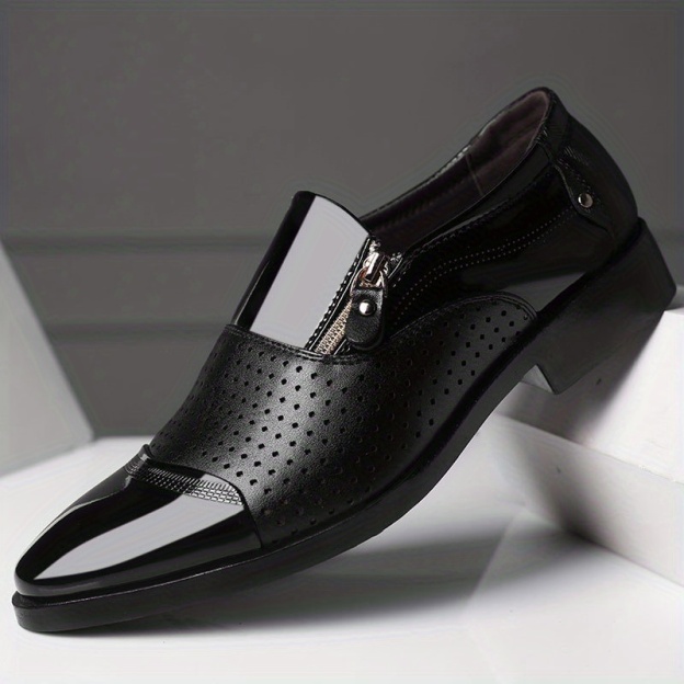 Men's Elegant Pointed Toe Dress Shoes Slip-On Office Business Loafers
