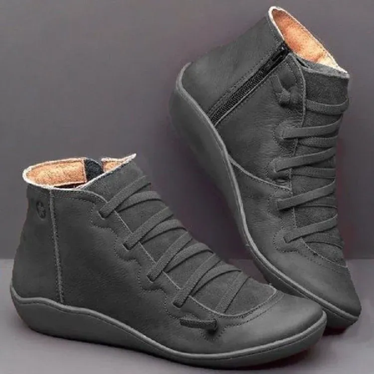Premium Orthopedic Lace Up Ankle Boots for Women