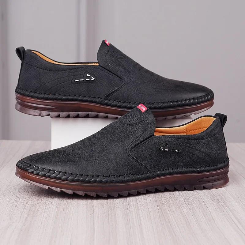 Men's Business Leather Shoes Moccasins 