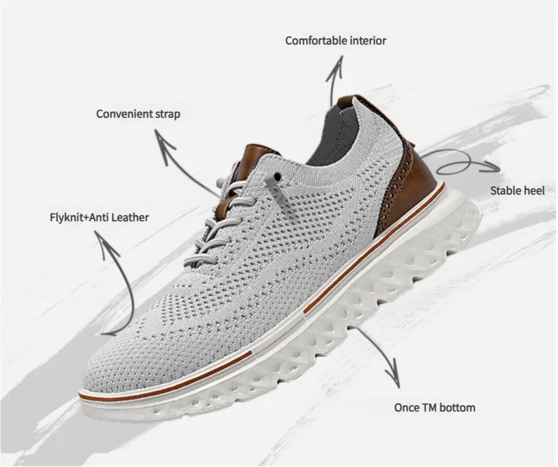 Men's Hands Free Slip On Oxford Shoes