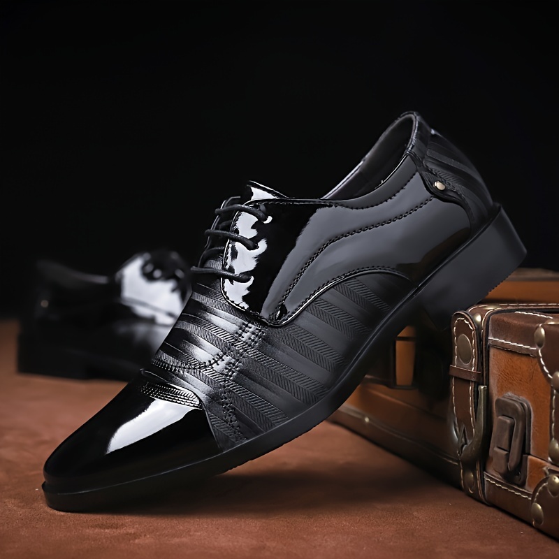 Men's Elegant Pointed Toe Dress Shoes Slip-On Office Business Loafers